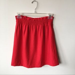 J.Crew Red Skirt Size 0